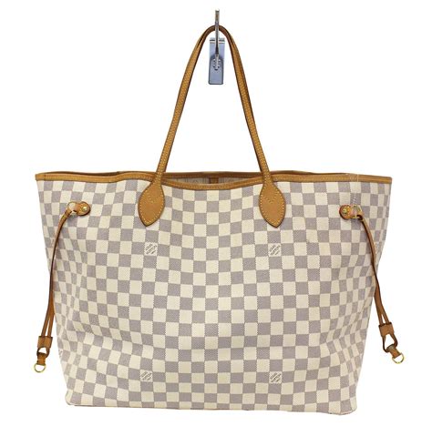 louis vuitton handbags white checkered|louis vuitton neverfull black monogram.